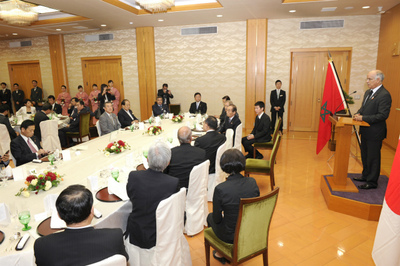 20140909ビアディラモロッコ参院議長一行歓迎晩餐会1.jpg